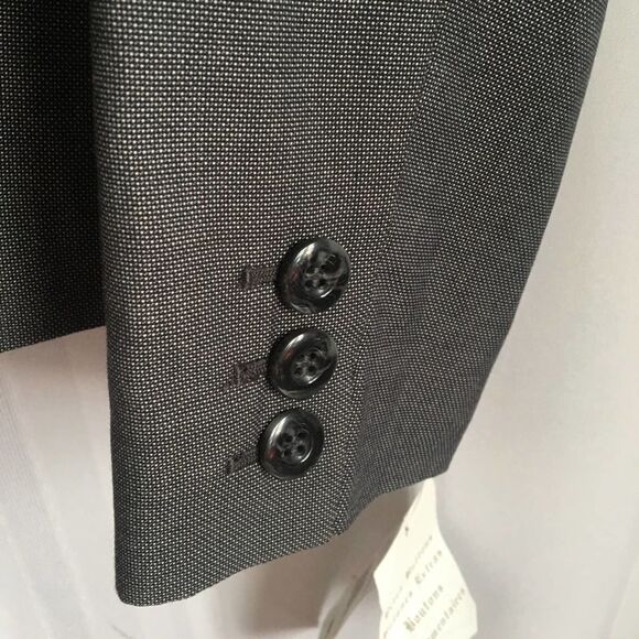 Nine West Suit One Button Blazer Jacket Gray 8P NWT Long Sleeve Workwear - Picture 5 of 10